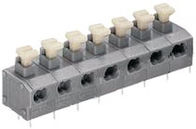 Блок одиночной струбцины весны PCB Screwless палубы терминальный, сооружает 7.62mm 300V 10A